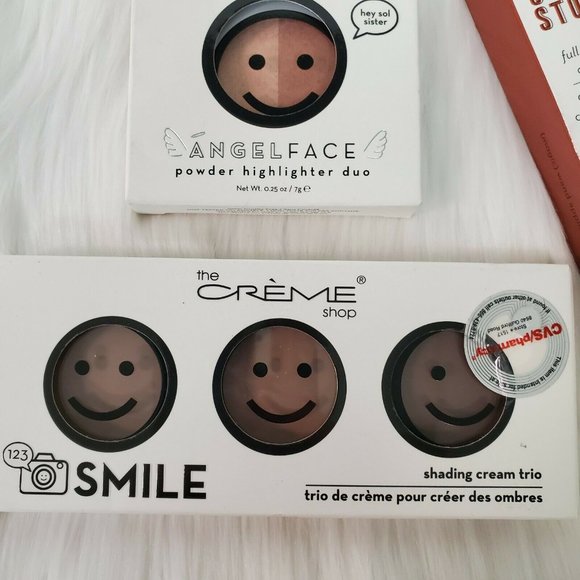 The Creme Shop Mix Lot of 3 Concealer deep-Shading Cream Trio-Highlighter Powder - Picture 3 of 4